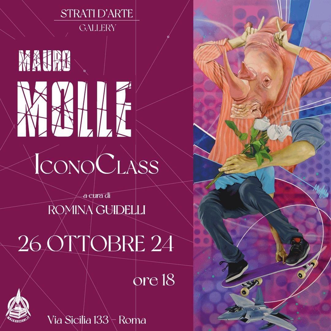 MOSTRA MAURO MOLLE : Sabato 26 ottobre alle ore 18, la Galleria Strati d'arte ha inaugurato la mostra personale di Mauro Molle: IconoClass - SprayNews - Monica Macchioni
